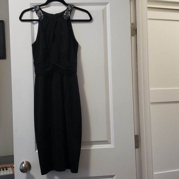 Black midi dress - Picture 1 of 7